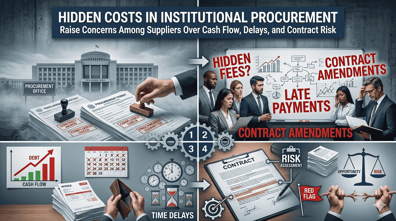 Hidden Costs in Institutional Procurement Raise Concerns Among Suppliers Over Cash Flow, Delays, and Contract Risk